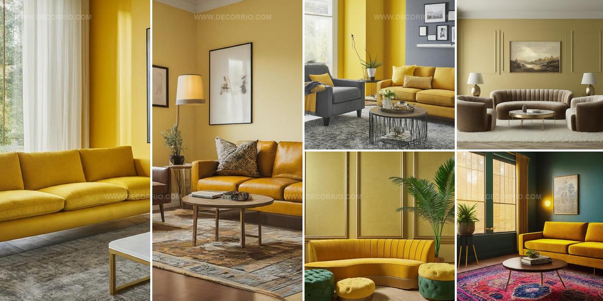 8741714 Sleek Yellow Living Room Ideas