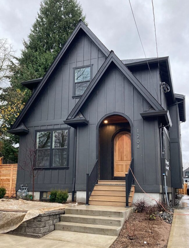 Gothic-Inspired Farmhouse with Modern Touches