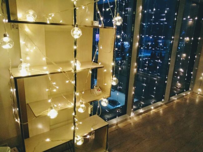 Festive Office Lighting for Holiday Cheer