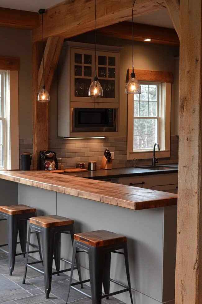 Compact Bar Counters for Small Spaces