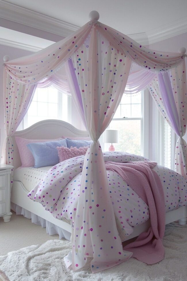 Playful Polka Dot Canopy Delight