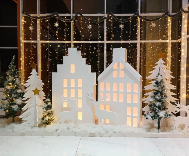 Winter Wonderland with White and Light