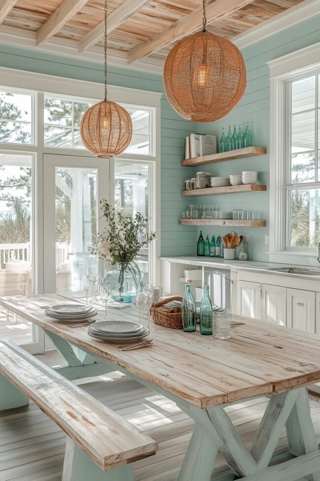 Beachy Bohemian Kitchen Atmosphere