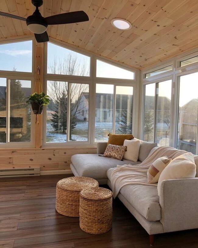 Cozy Winter Sunlight with Simple Charm