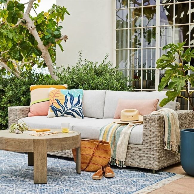 Tropical Tapestry in Vivid Colors and Comfort