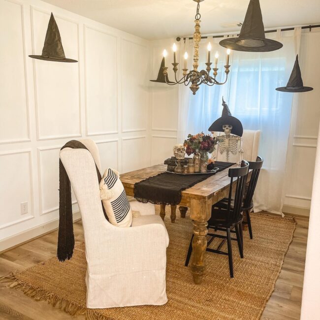 Spooky Dining Room Setup