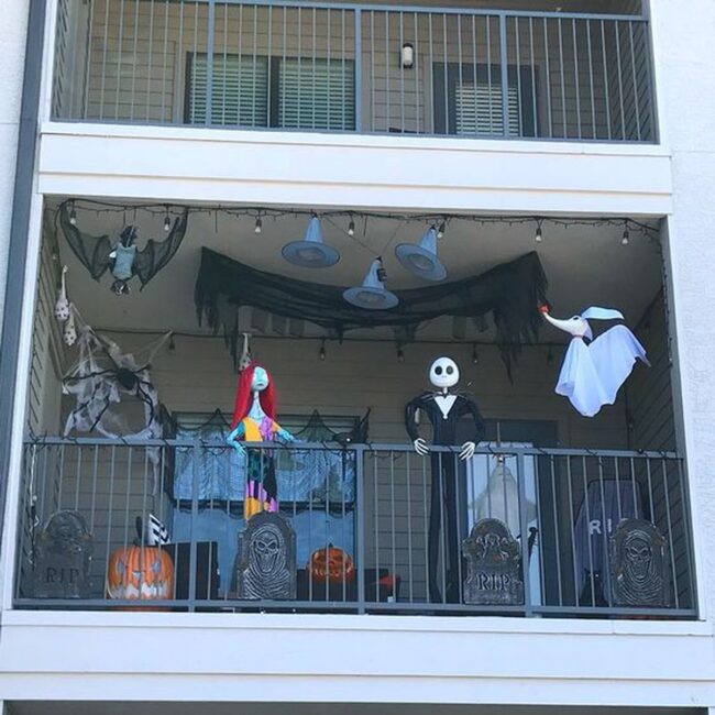Nightmare Before Christmas-Inspired Balcony