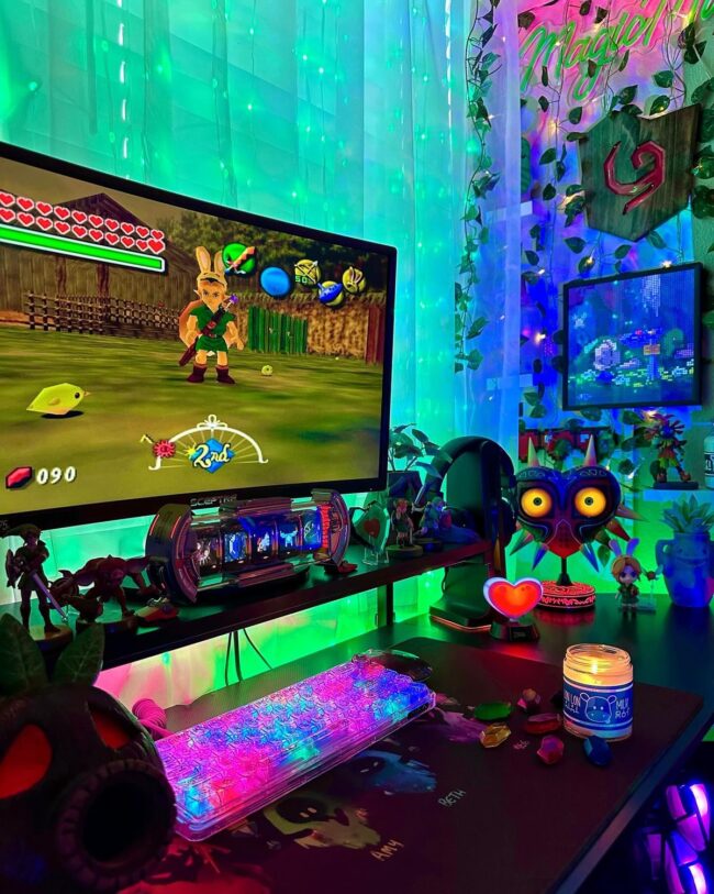 Nostalgic Zelda-Inspired Gaming Setup