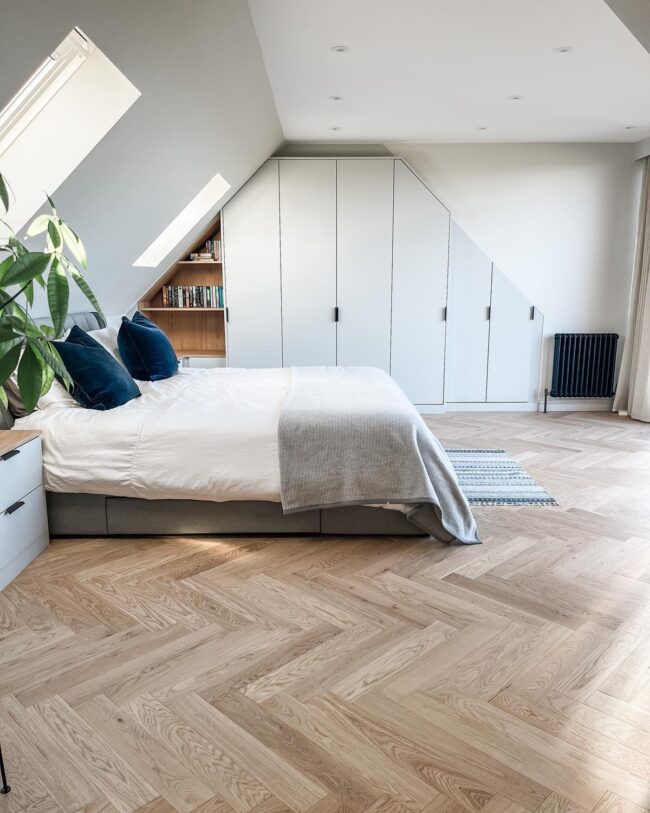 Stylish Storage in a Sleek Bedroom