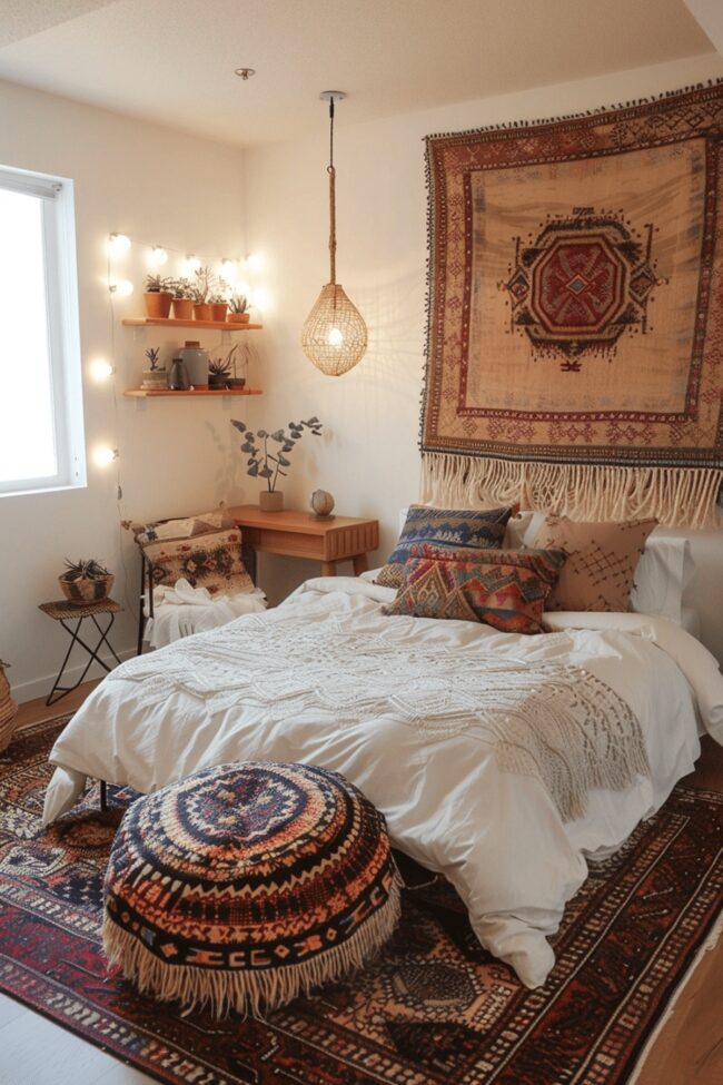Maximizing Space with Boho Style