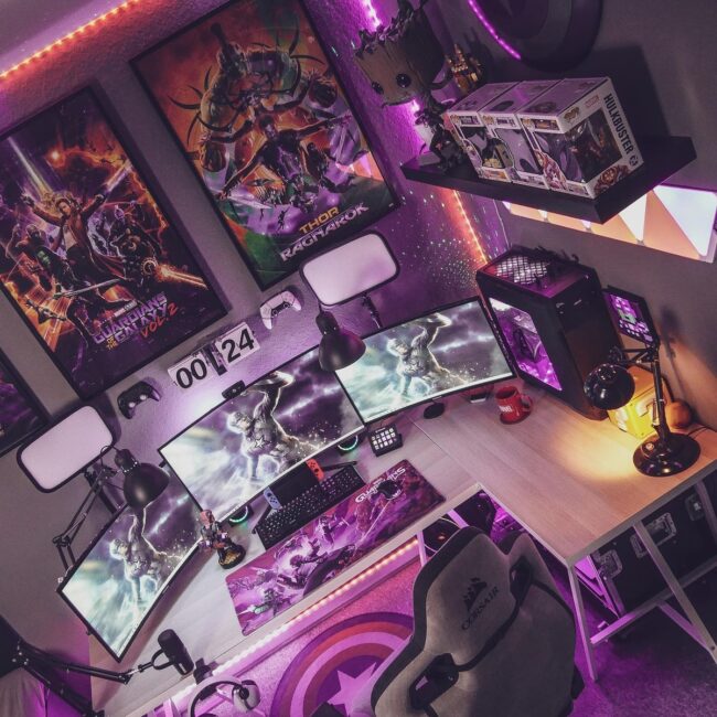 Superhero-Themed Gaming Haven