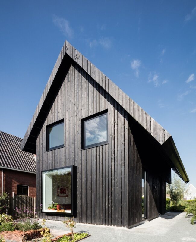 Minimalist Charred Wood with Contemporary Flair
