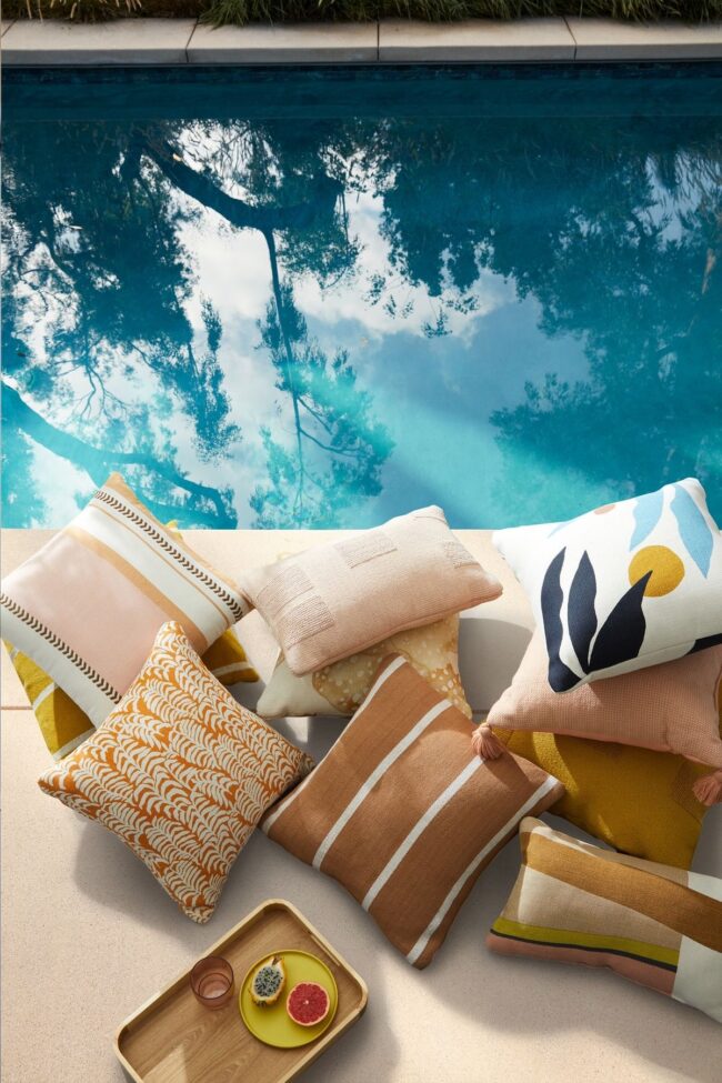 Poolside Panache with Textures and Tones