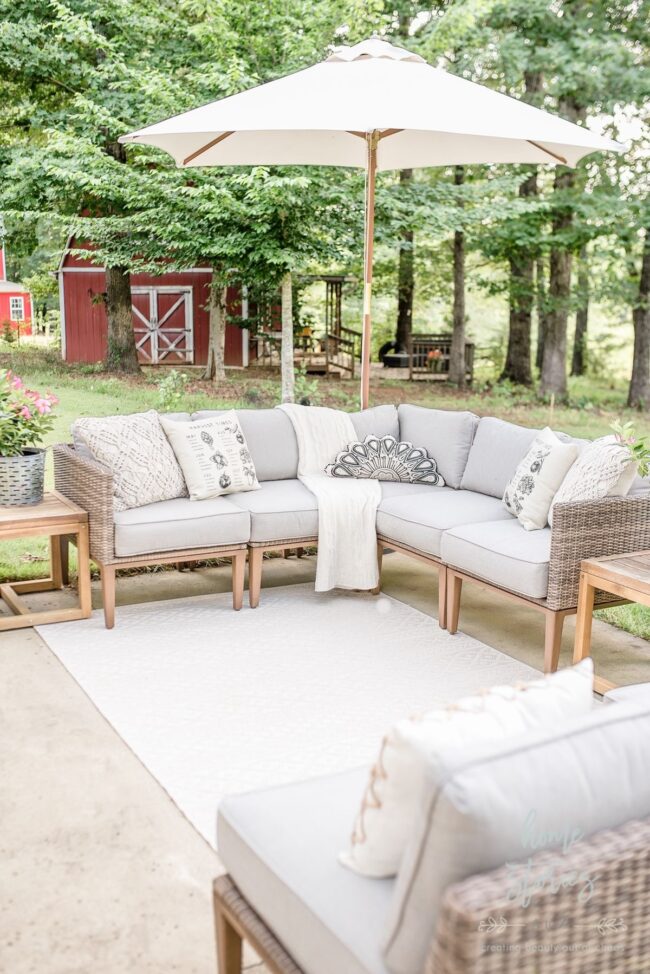 Countryside Haven with Wicker and Wood in Harmony