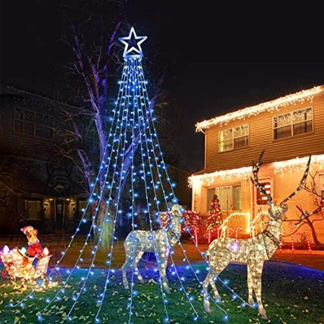 Stunning Holiday Showcase with Illuminated Reindeer
