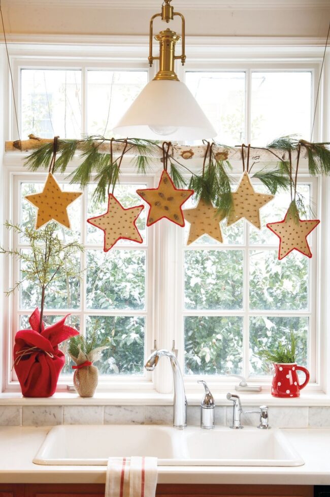 Charming Burlap Accents with Rustic Stars