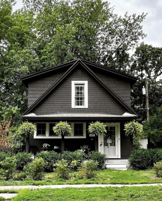 Charcoal Siding for Cozy Cottage Feel