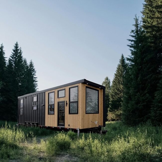 Contemporary Tiny Home Set in Nature