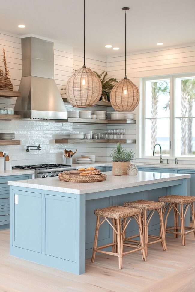 Essential Colors for a Coastal Farmhouse Kitchen
