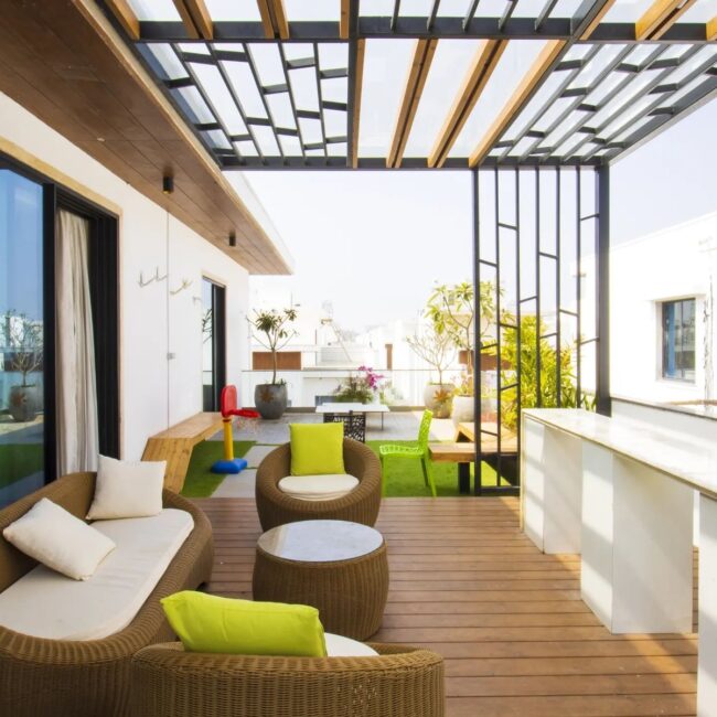 Family-Friendly Terrace with Vibrant Versatility