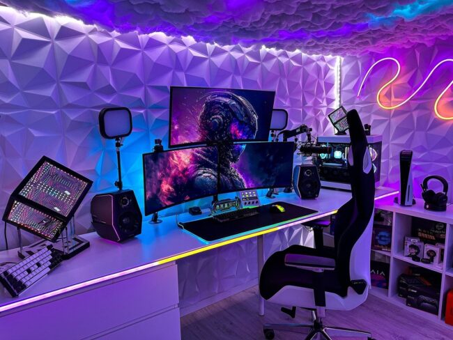 Futuristic Command Gaming Center