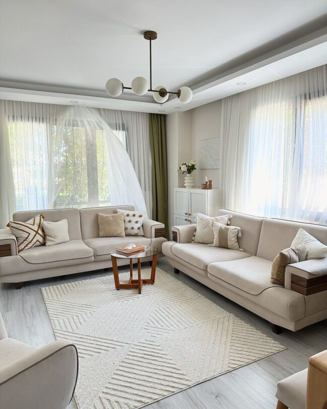 Elegant Drapes in Soft Neutrals
