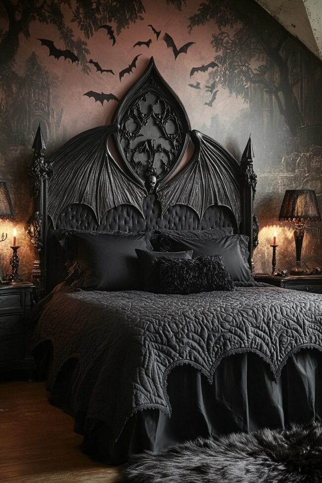 Charming Bats in the Attic Room