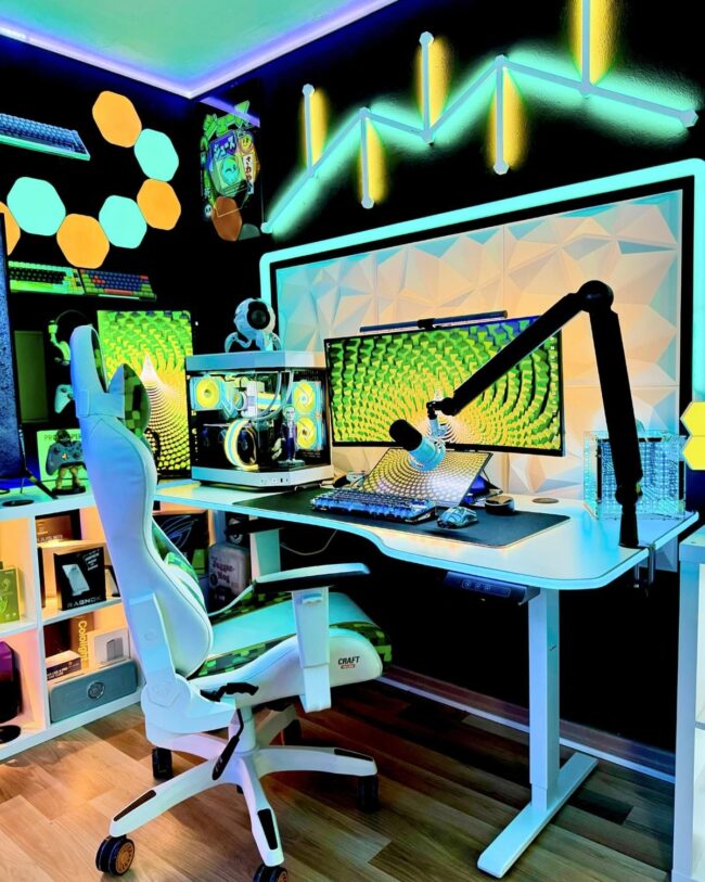 Sleek, Modern Gaming Nook