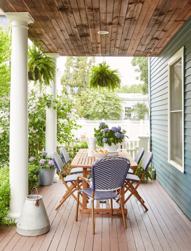 Elegant Dining Area with Outdoor Charm