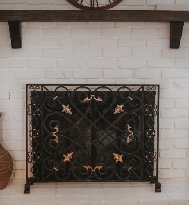 Vintage Ironwork Meets Gold Sophistication