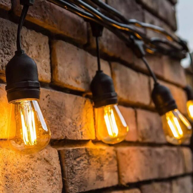 Warm Glow Against the Bricks