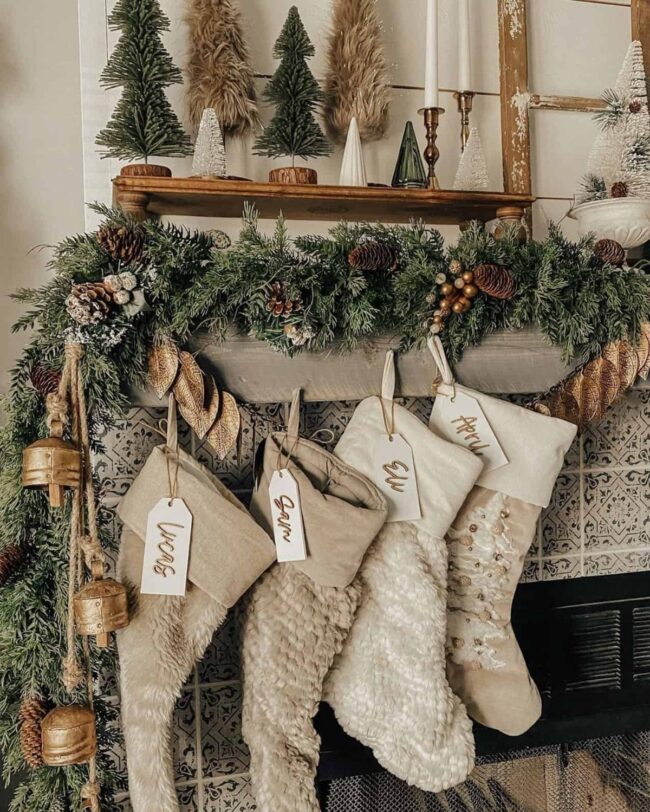 Cozy Rustic Fireplace Mantel