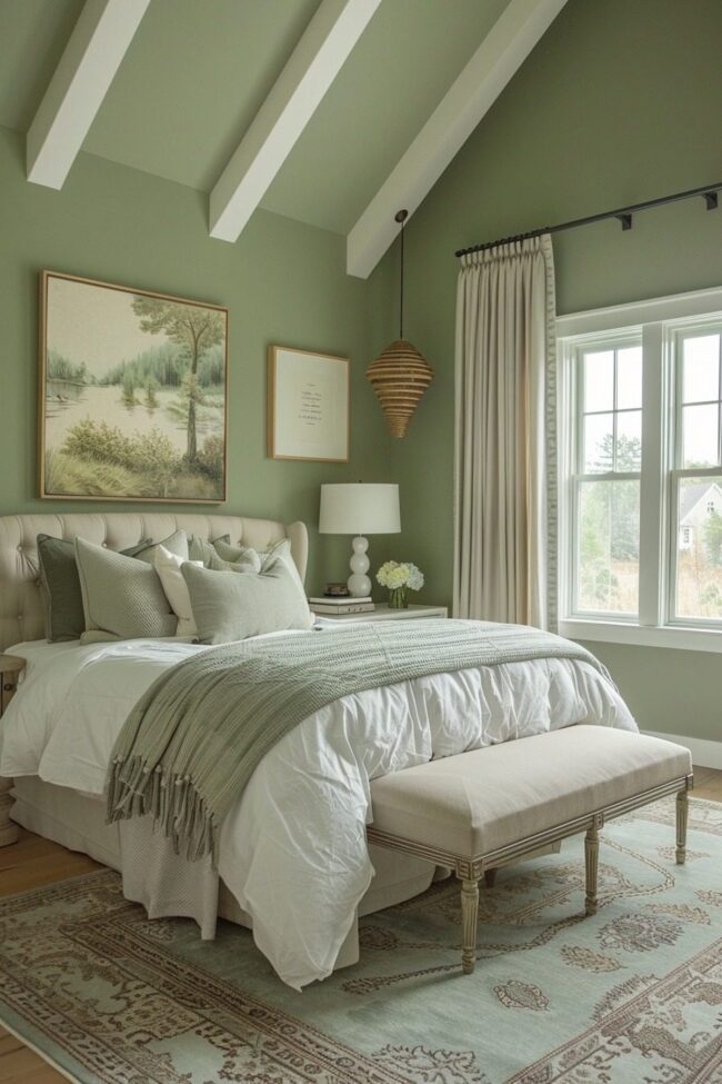 Ample Sage Green Farmhouse Design