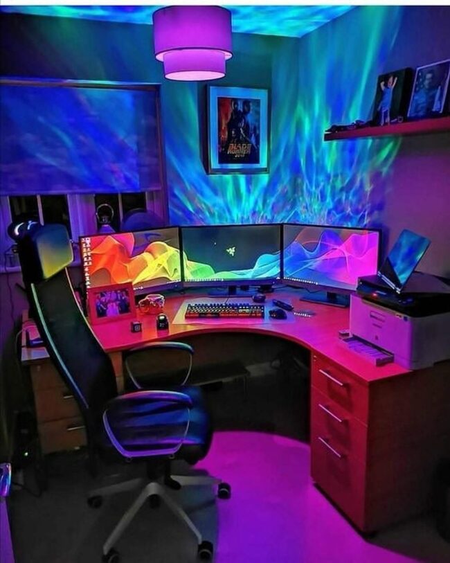 Cozy, Compact Gaming Nook