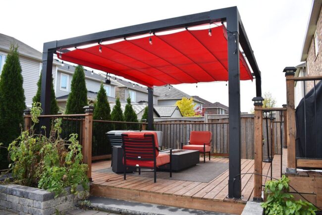 Bold Color Pop Pergola