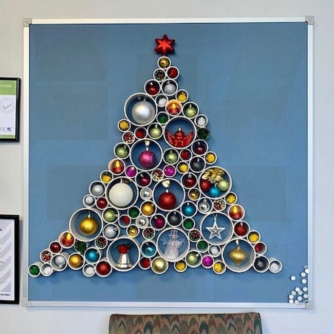 Chic Contemporary Christmas Tree Wall Art
