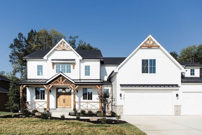 Gabled Roof Modern Farmhouse